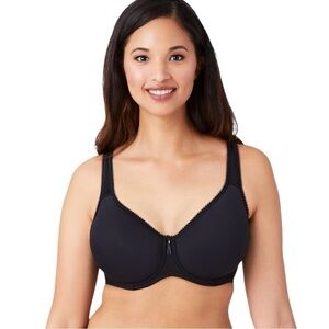 WACOAL STYLE 853192 BASIC BEAUTY SPACER UNDERWIRE T-SHIRT BLACK 46C BRA